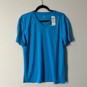 Men’s Ideology V-Neck Performance Tee in Blue Paradise